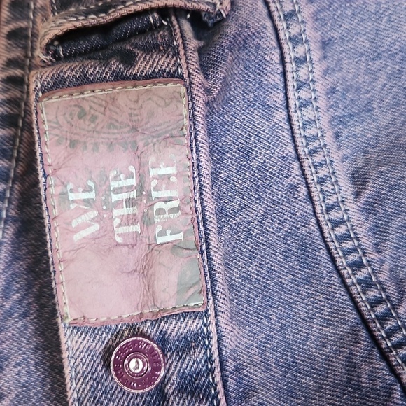 We The Free Purple Electric Feels Dropped Wide Leg Size 31 - Picture 5 of 6